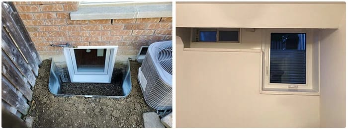 after window enlargement and egress isntallation